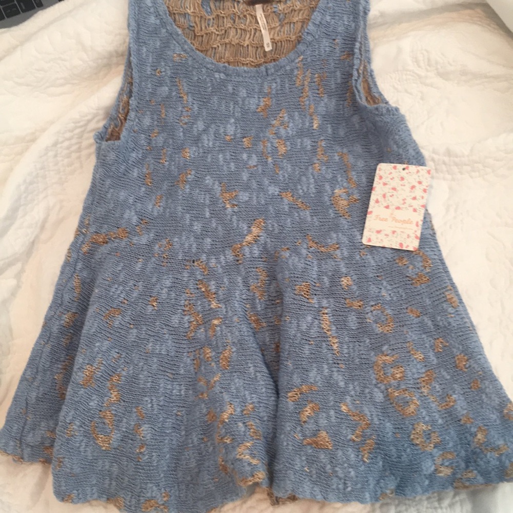 Free people side by side flared tank.   Sz XS